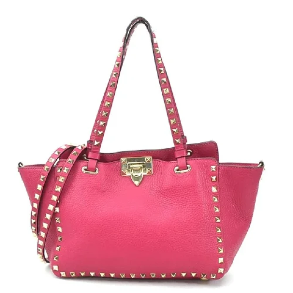 Valentino Vintage Pre-owned Leather handbags Pink Dames