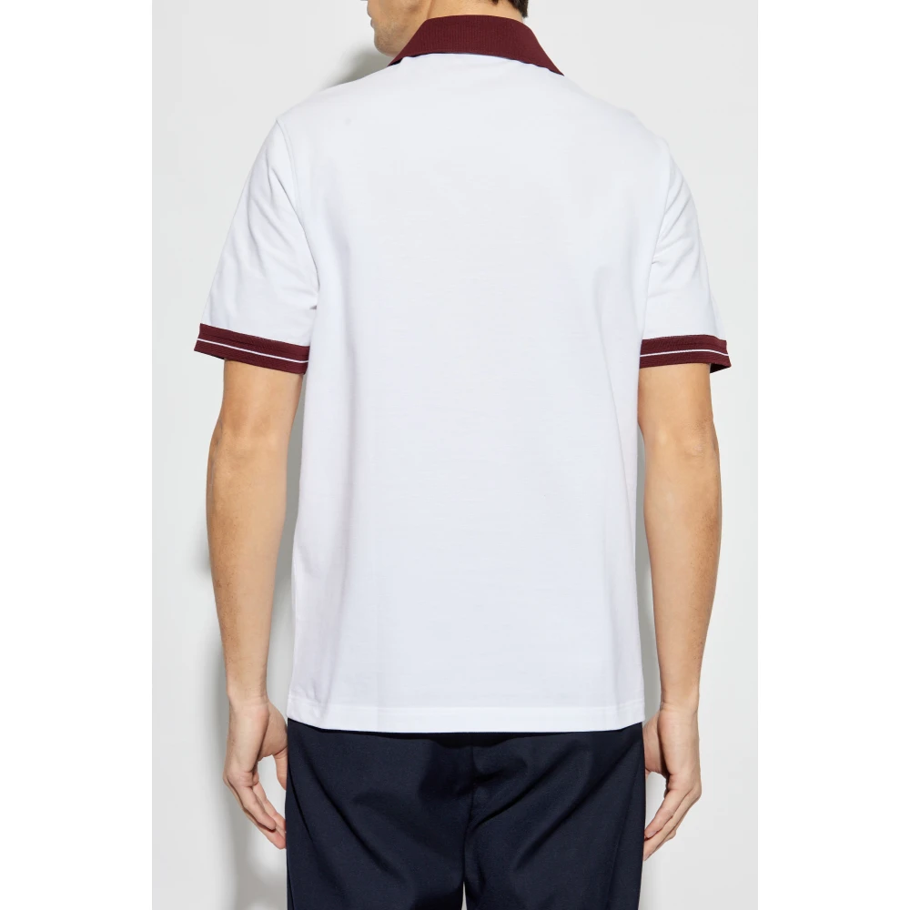 Salvatore Ferragamo Katoenen polo White Heren