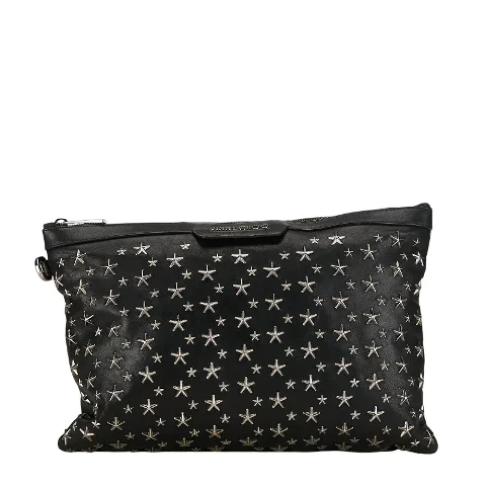 Jimmy Choo Pre-owned Leather clutches Black Dames