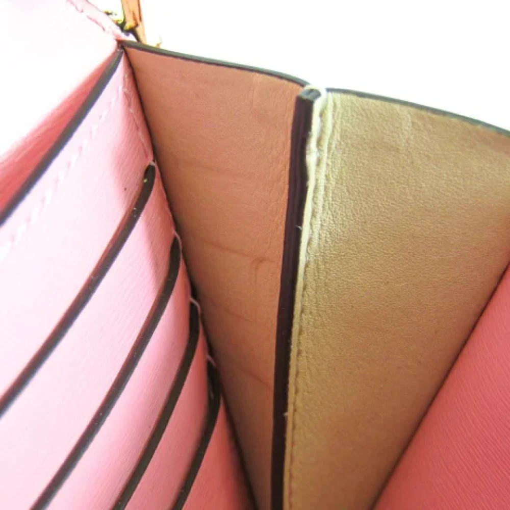 Delvaux Pre-owned Leather wallets Pink Dames