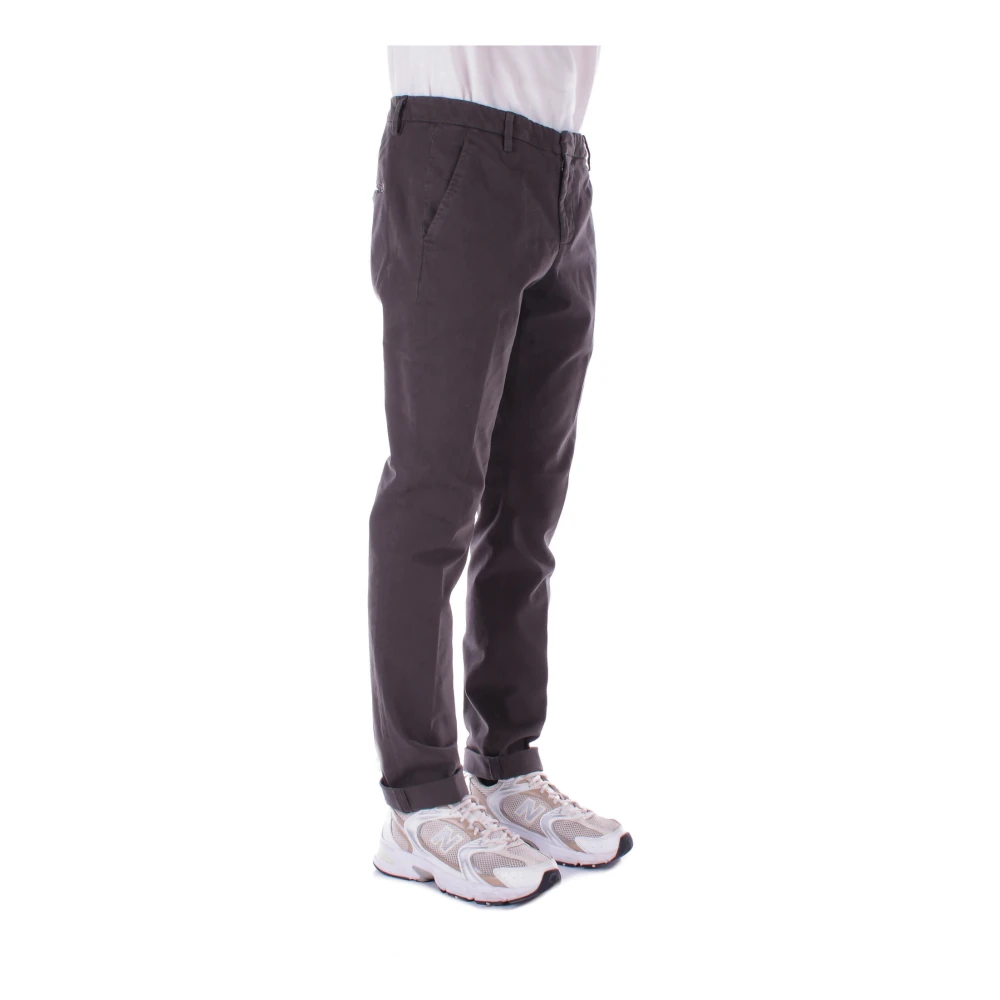Dondup Bruine broek met ritssluiting Brown Heren