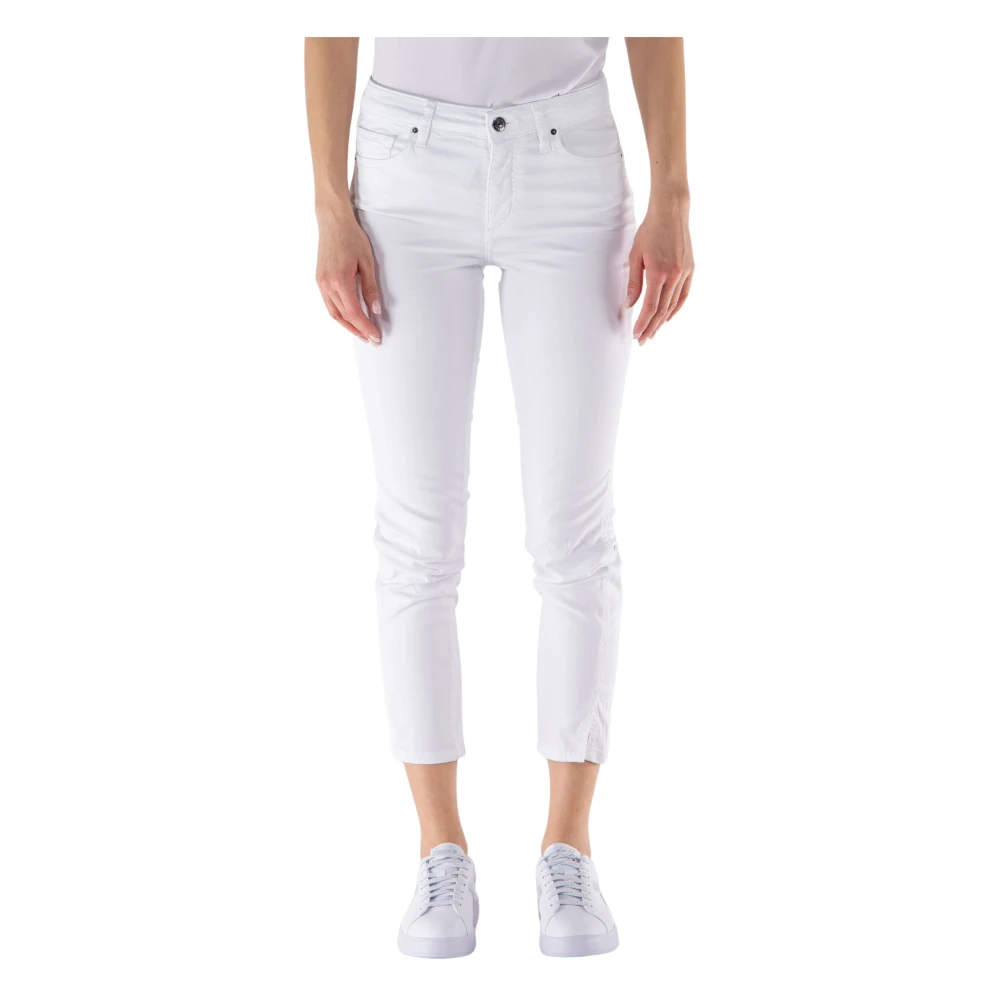 Armani Exchange Super skinny fit jeans met knoopsluiting