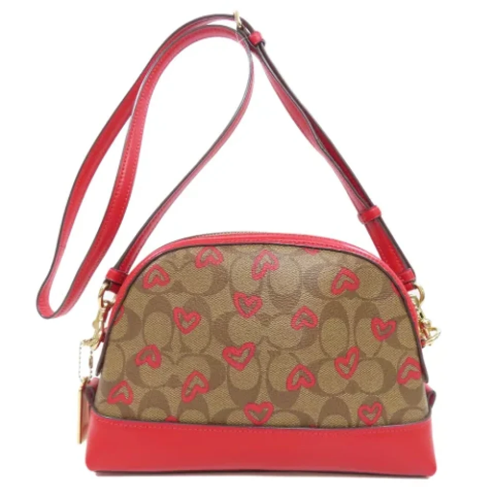 Coach Pre-owned Plastic shoulder-bags Red Dames