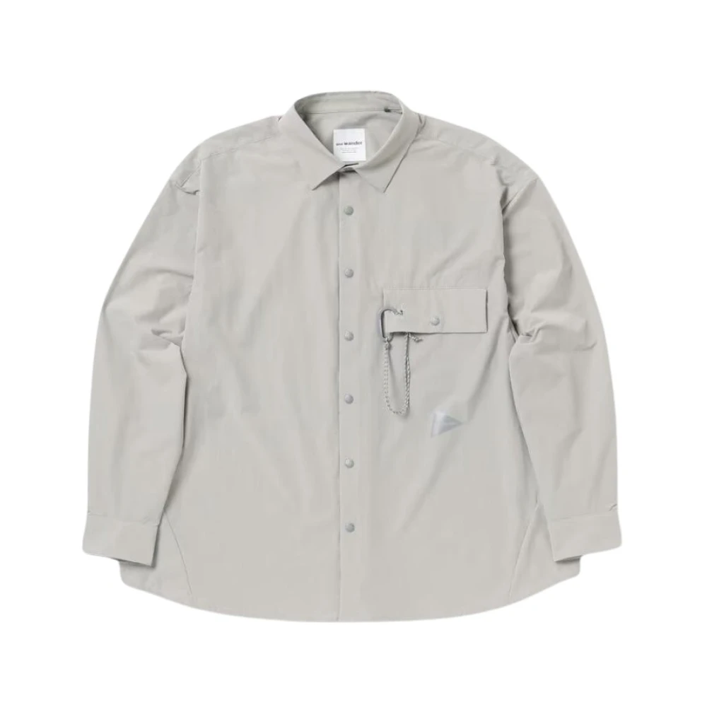And Wander Licht W Doek Shirt Gray Heren