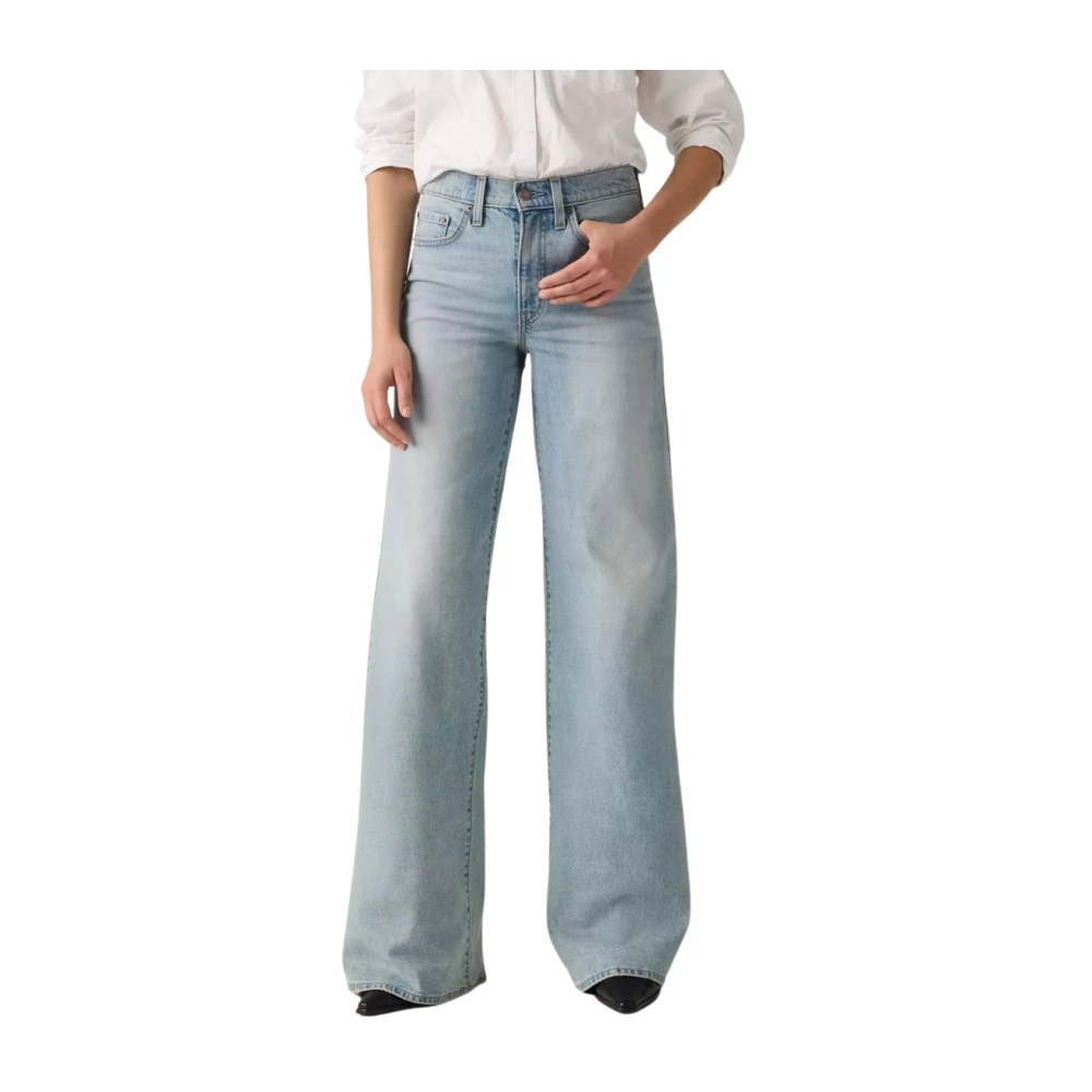 Levi's Kvinno Blå Jeans Dam, W27 L32, Denim, Wide Jeans