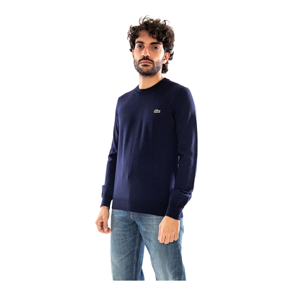 Lacoste Uomo Blu - Maglione Classico - Knitwear - S - Immagine 6