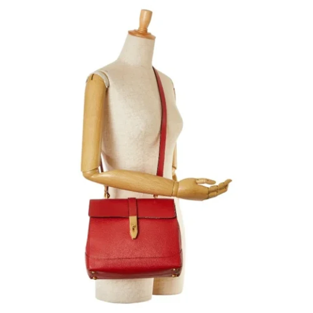 Celine Vintage Pre-owned Leather handbags Red Dames