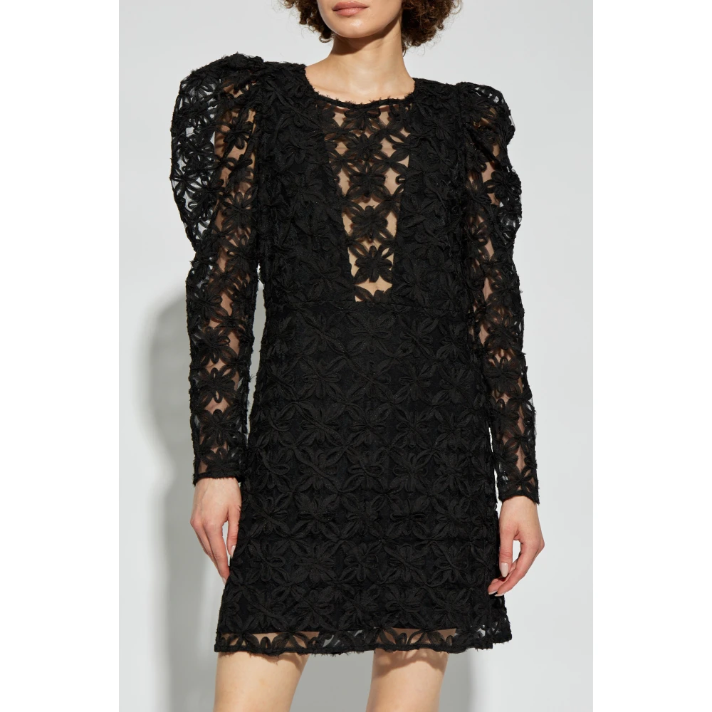 Munthe Jurk met lange mouwen Black Dames