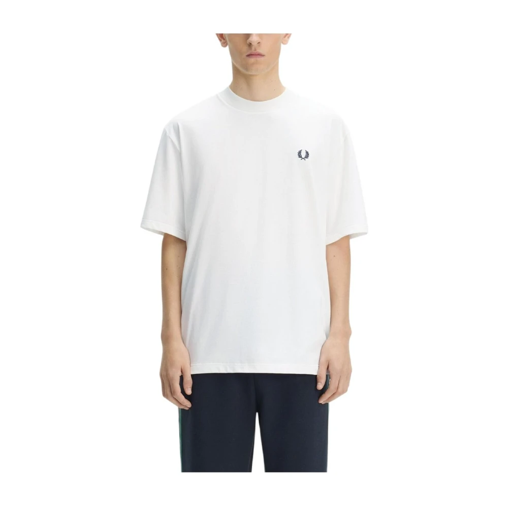 Fred Perry Men's White T-Shirts, L, T-Shirts