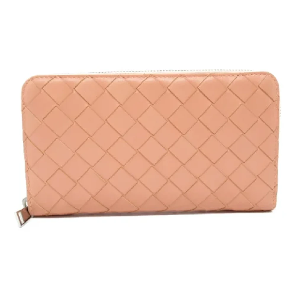 Bottega Veneta Vintage Pre-owned Leather wallets Pink Dames