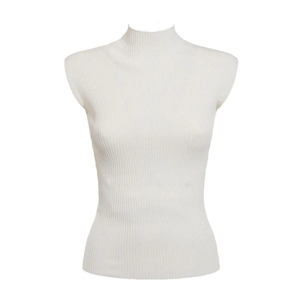 Guess Hoge Nek Trui White Dames