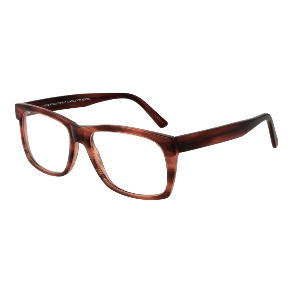 Andy Wolf Unisex Brown Glasses, One Size, Rectangle Optical Frames