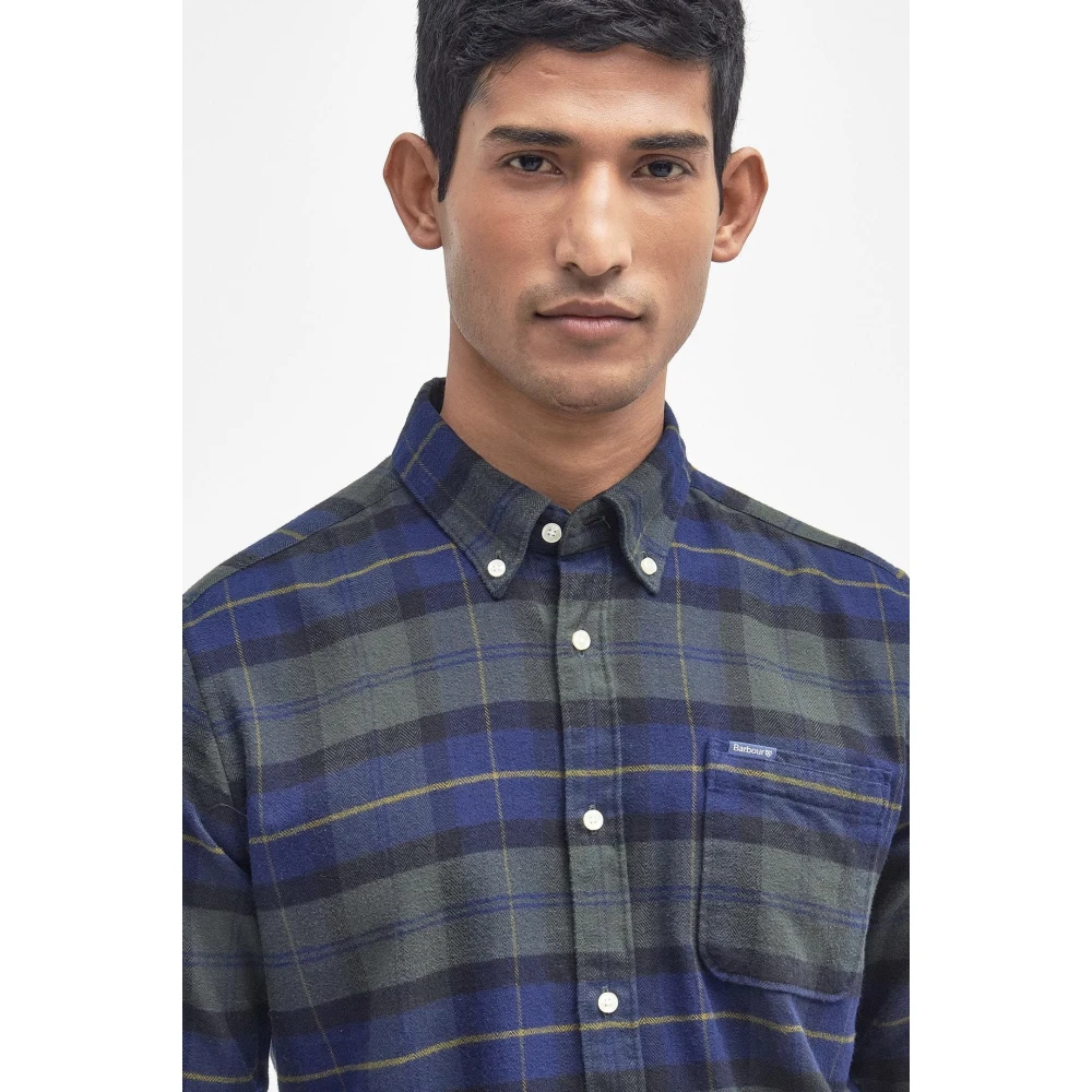 Barbour Multikleurig Getailleerd Overhemd Olive Night Multicolor Heren
