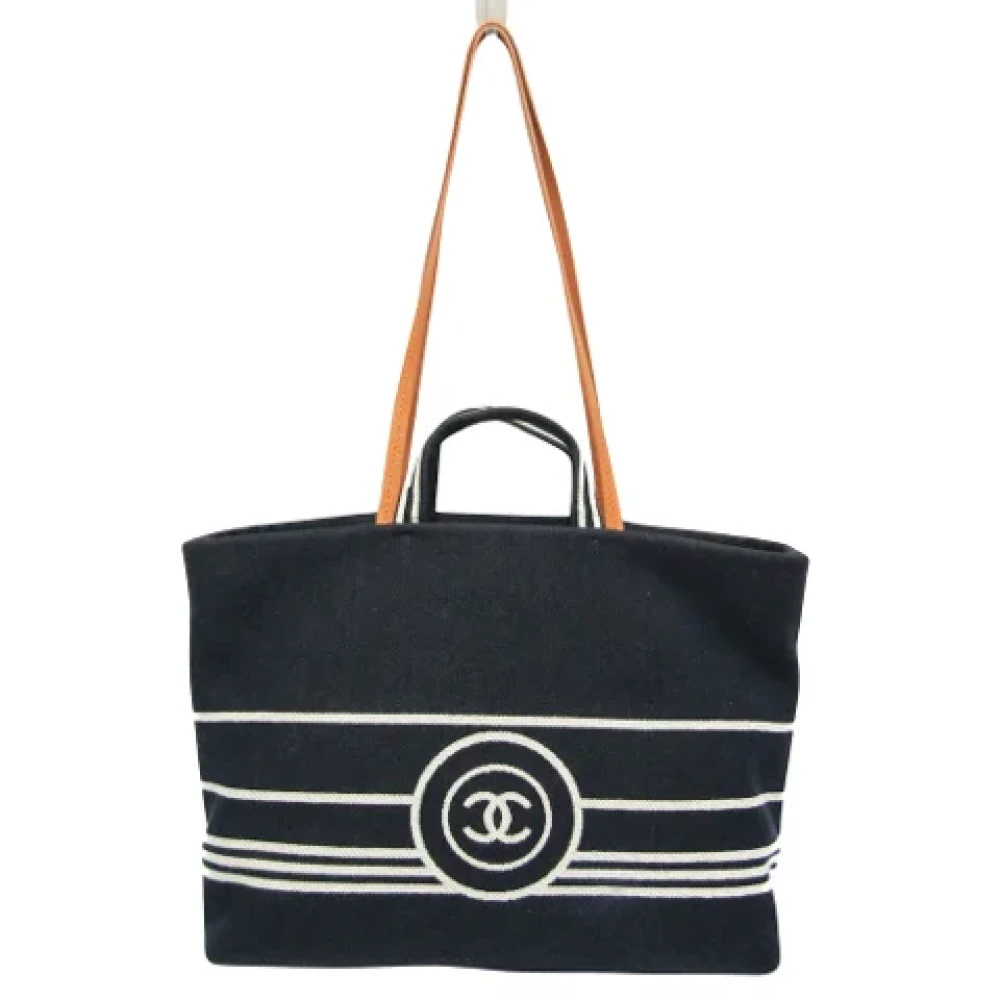 Chanel Vintage Pre-owned Denim chanel-bags Blue Dames