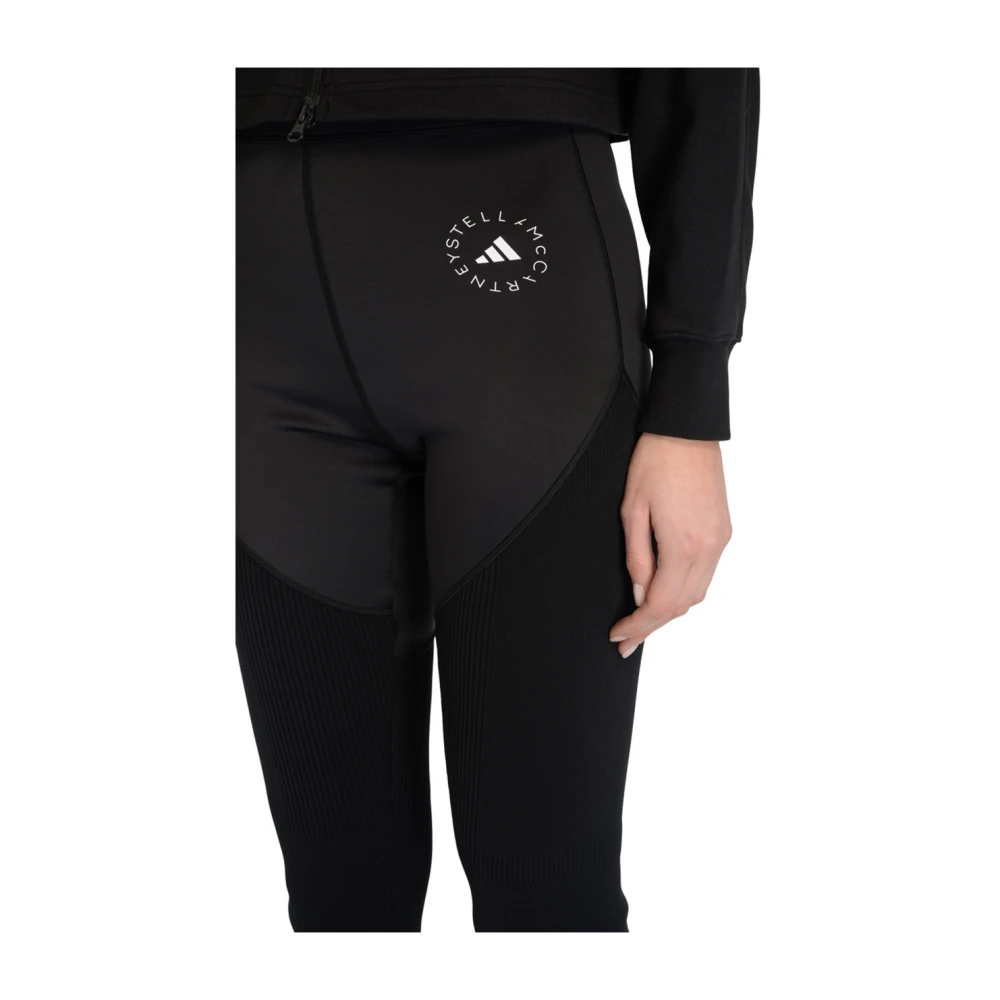 adidas by stella mccartney TrueStrength Flat-Knit Technical Pants Black Dames