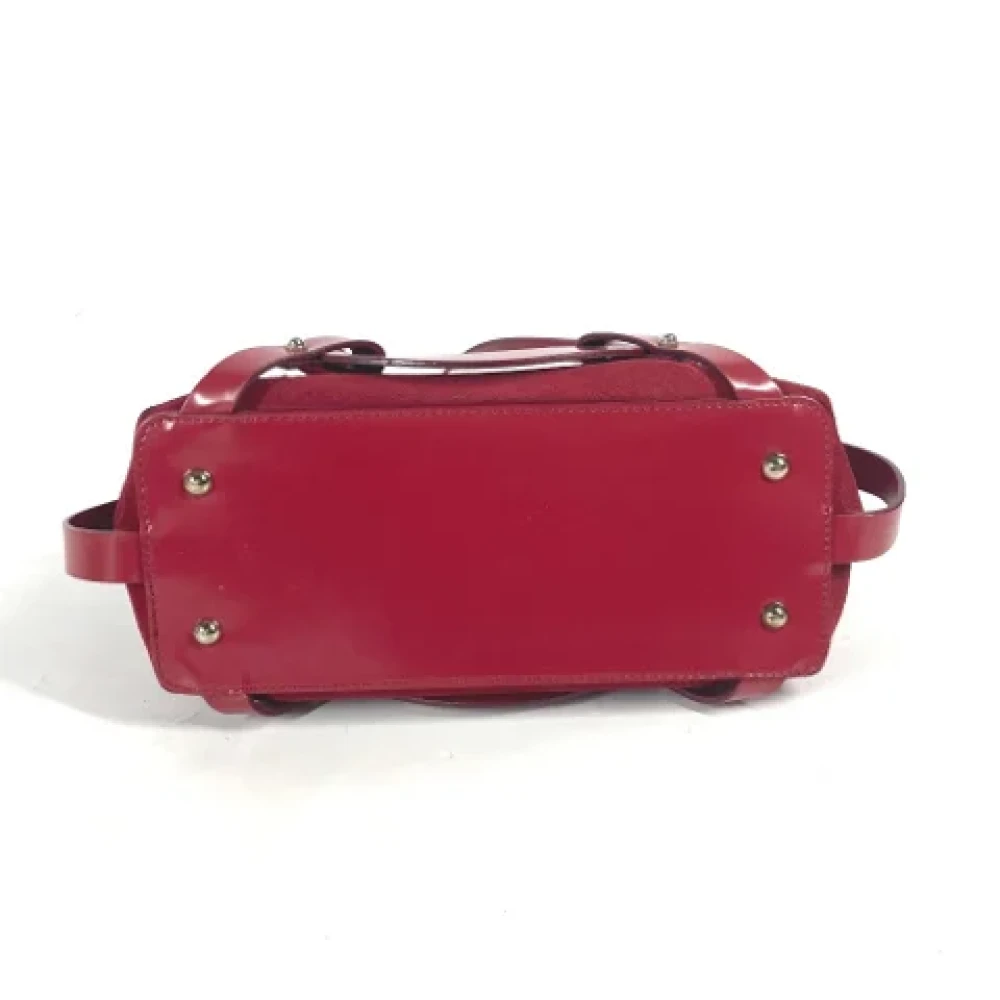 Salvatore Ferragamo Pre-owned Leather handbags Red Dames