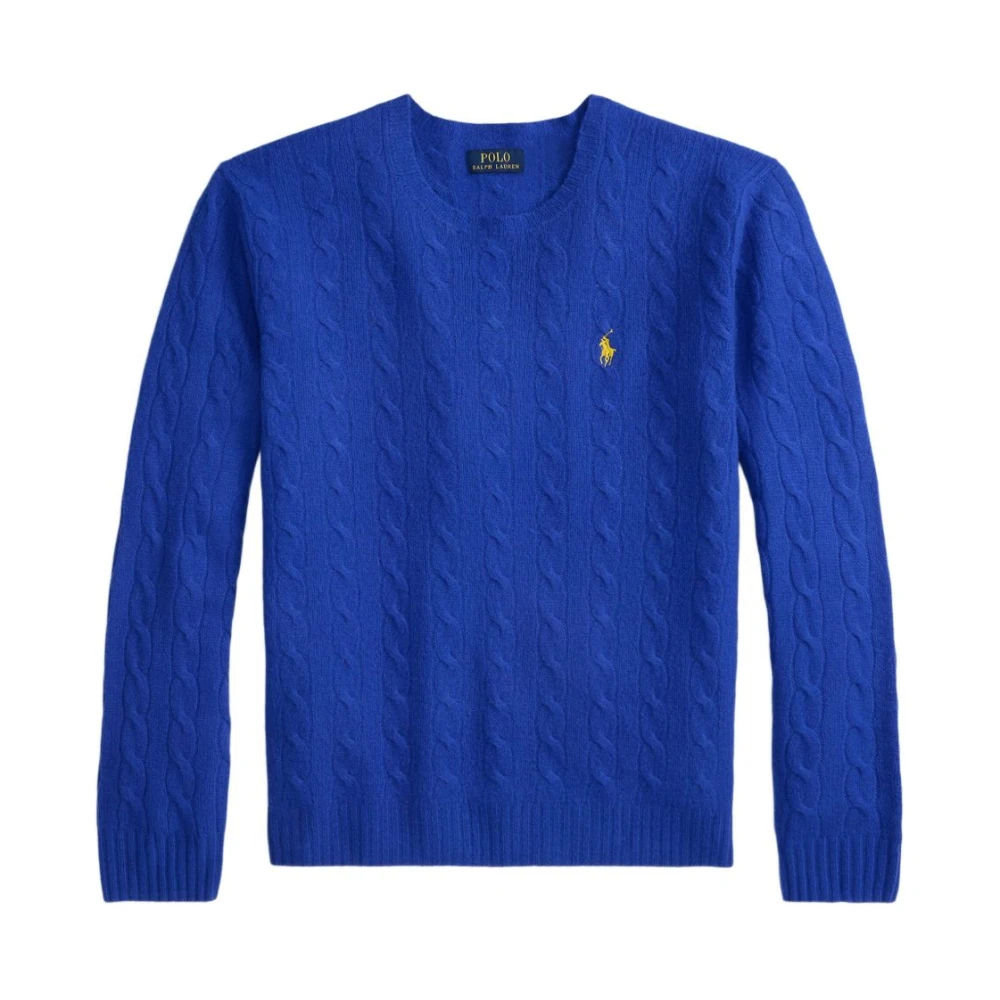 Polo Ralph Lauren Men's Blue Round-Neck Knitwear, 2XL, Jumpers