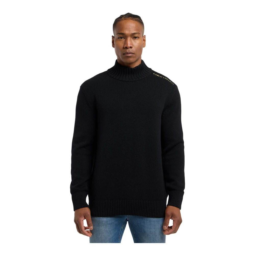 carlo colucci Urban Statement Sweater Divenuto Black Heren