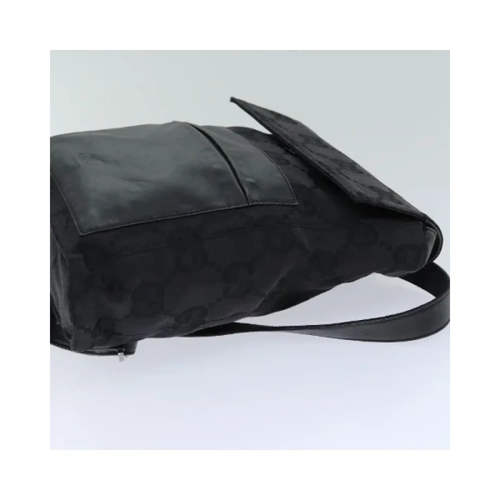 Gucci Vintage Pre-owned Canvas backpacks Black Dames