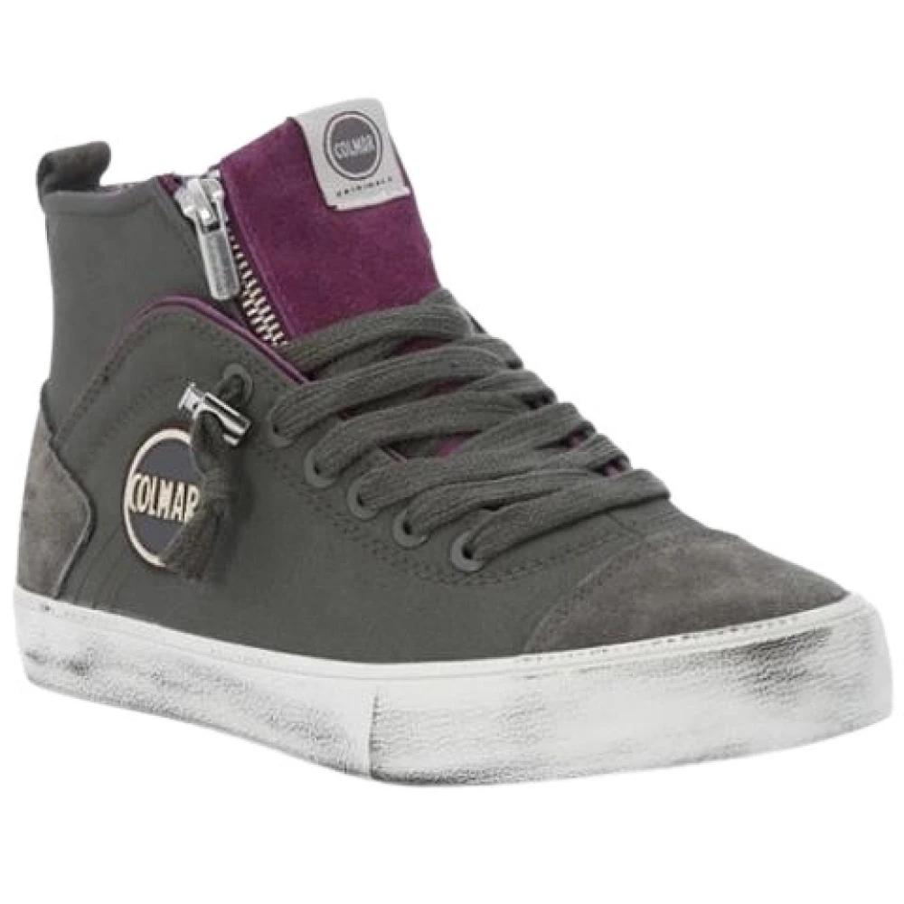 Colmar Grijze Sneakers met Zijrits Dames Schoenen Grijs