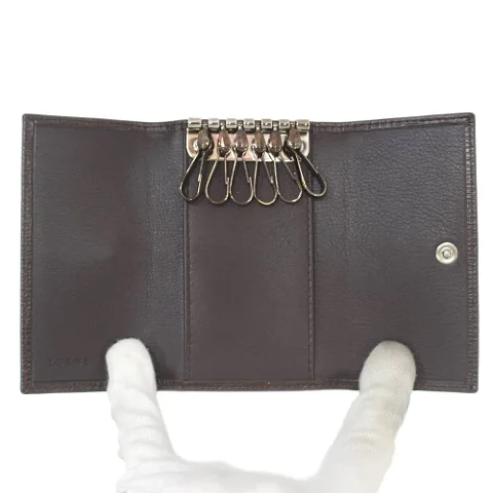 Loewe Pre-owned Leather wallets Brown Dames