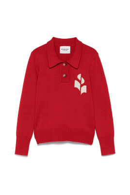 poppy-red-polo-collar-sweater