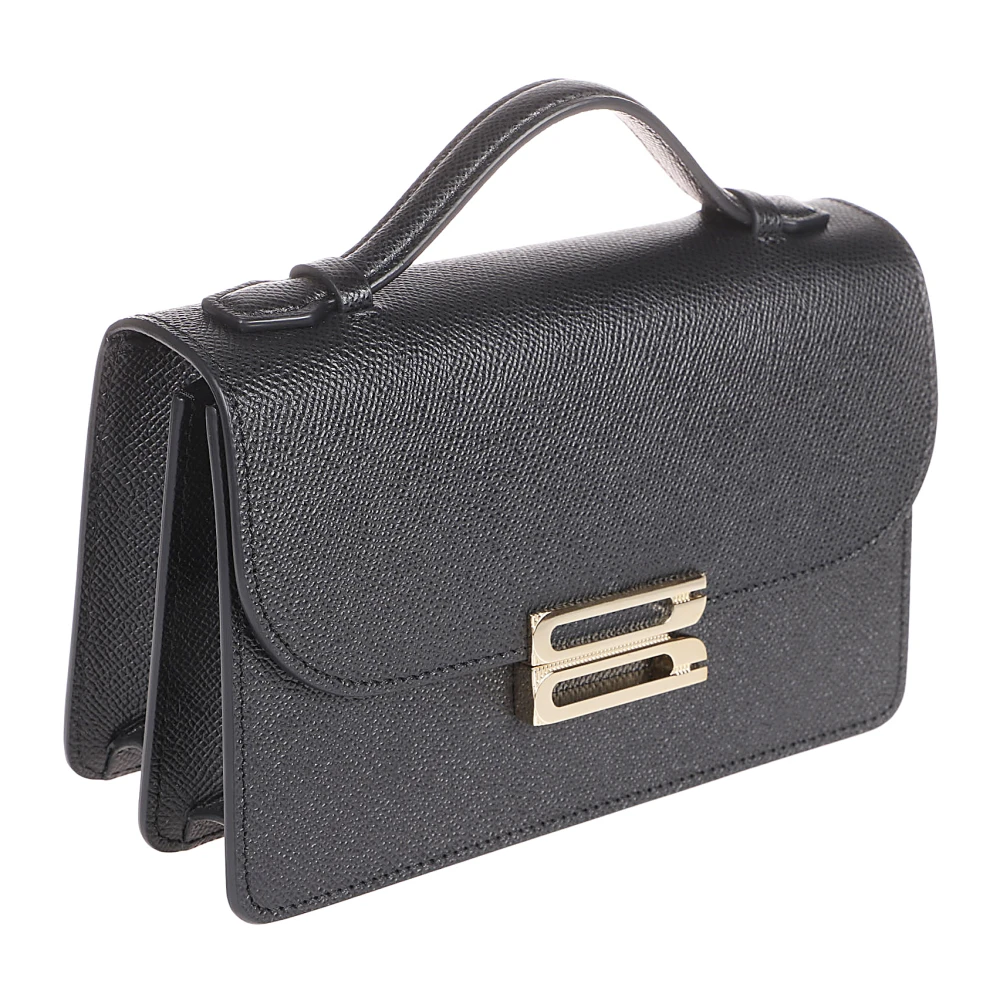 Victoria Beckham Mini Top Handvat Tas met Gesp Black Dames