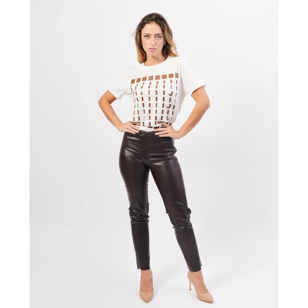 Jijil Bruine Rechte Pijp Broek Brown Dames
