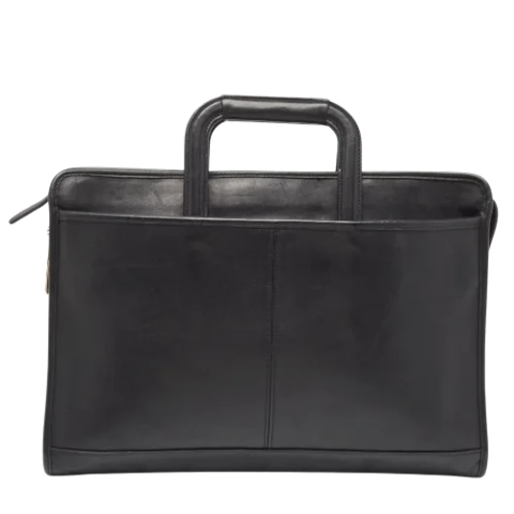 Coach Pre-owned Leather briefcases Black Heren