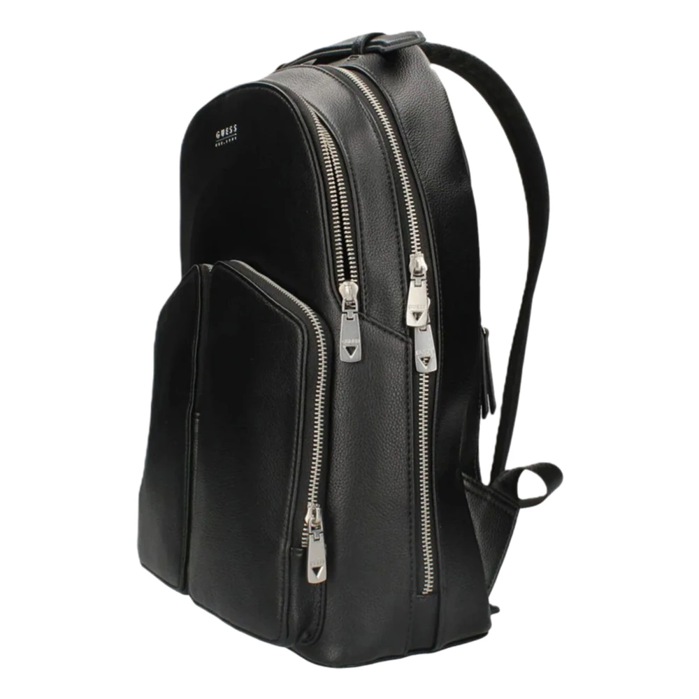 Guess Zwarte Rugzak met Ritssluiting Black Dames