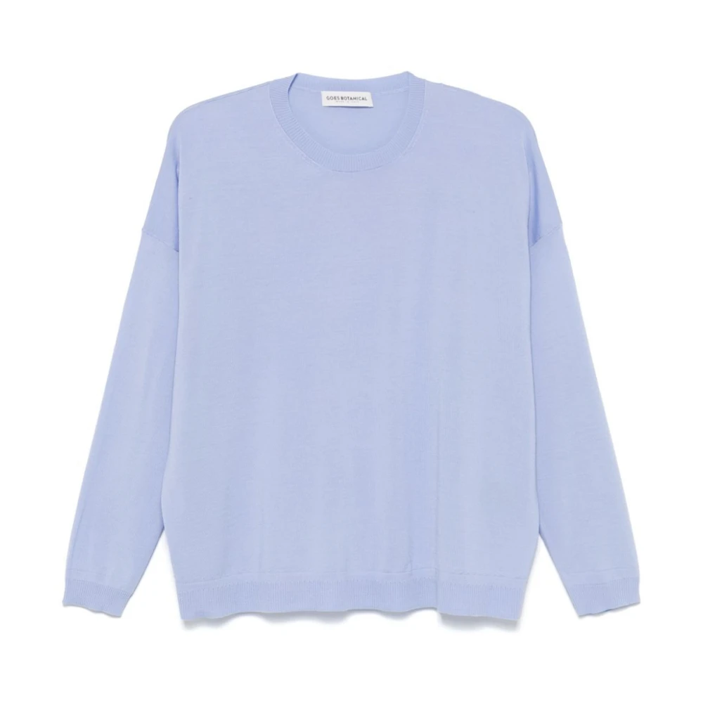 Goes Botanical Merino Super 140's Sweater Blue Dames