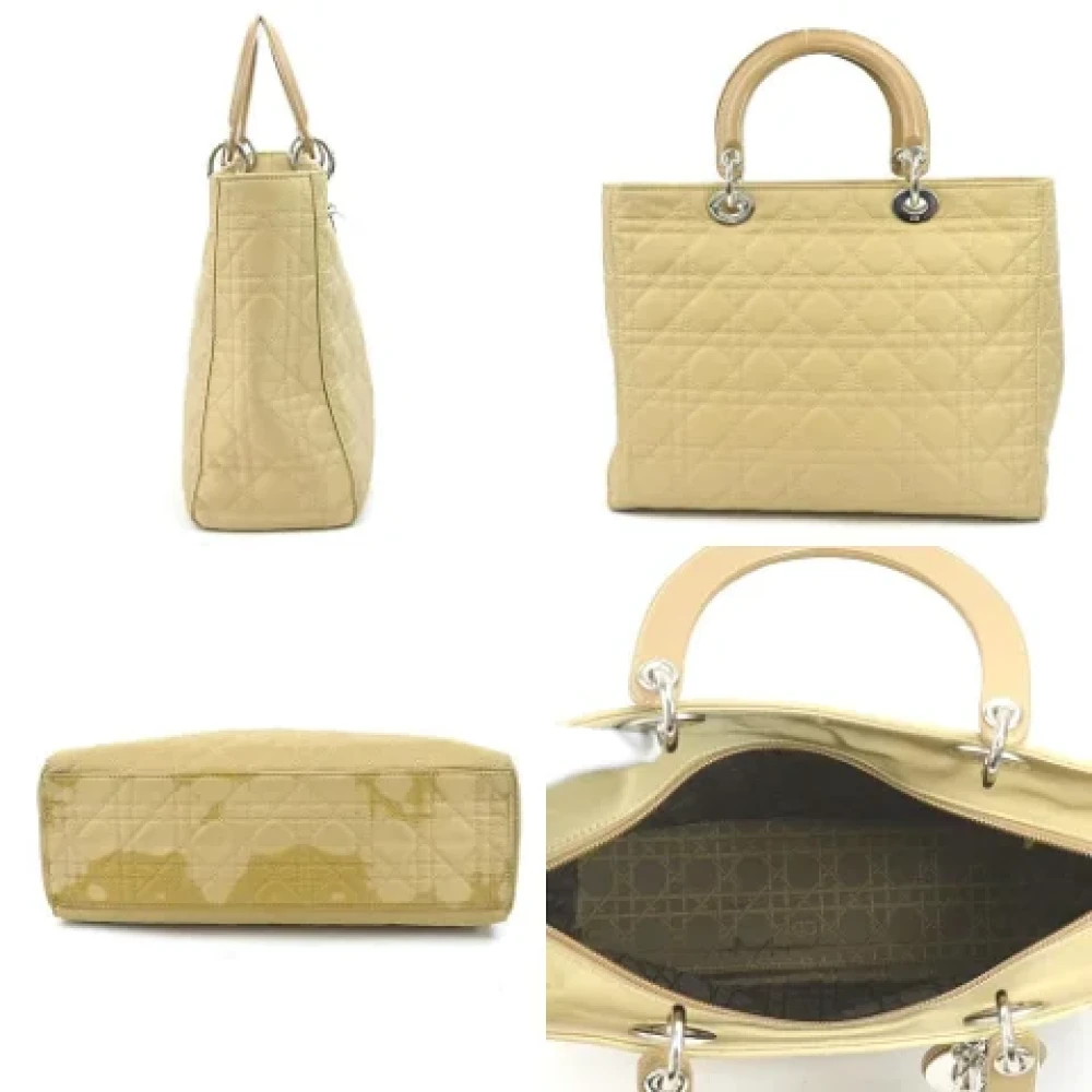 Dior Vintage Pre-owned Fabric dior-bags Yellow Dames
