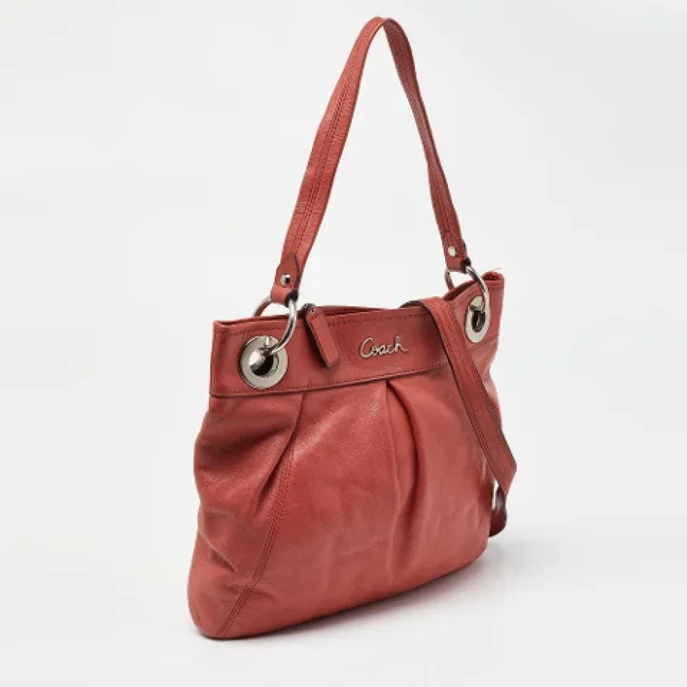 Coach Pre-owned Leather totes Orange Dames