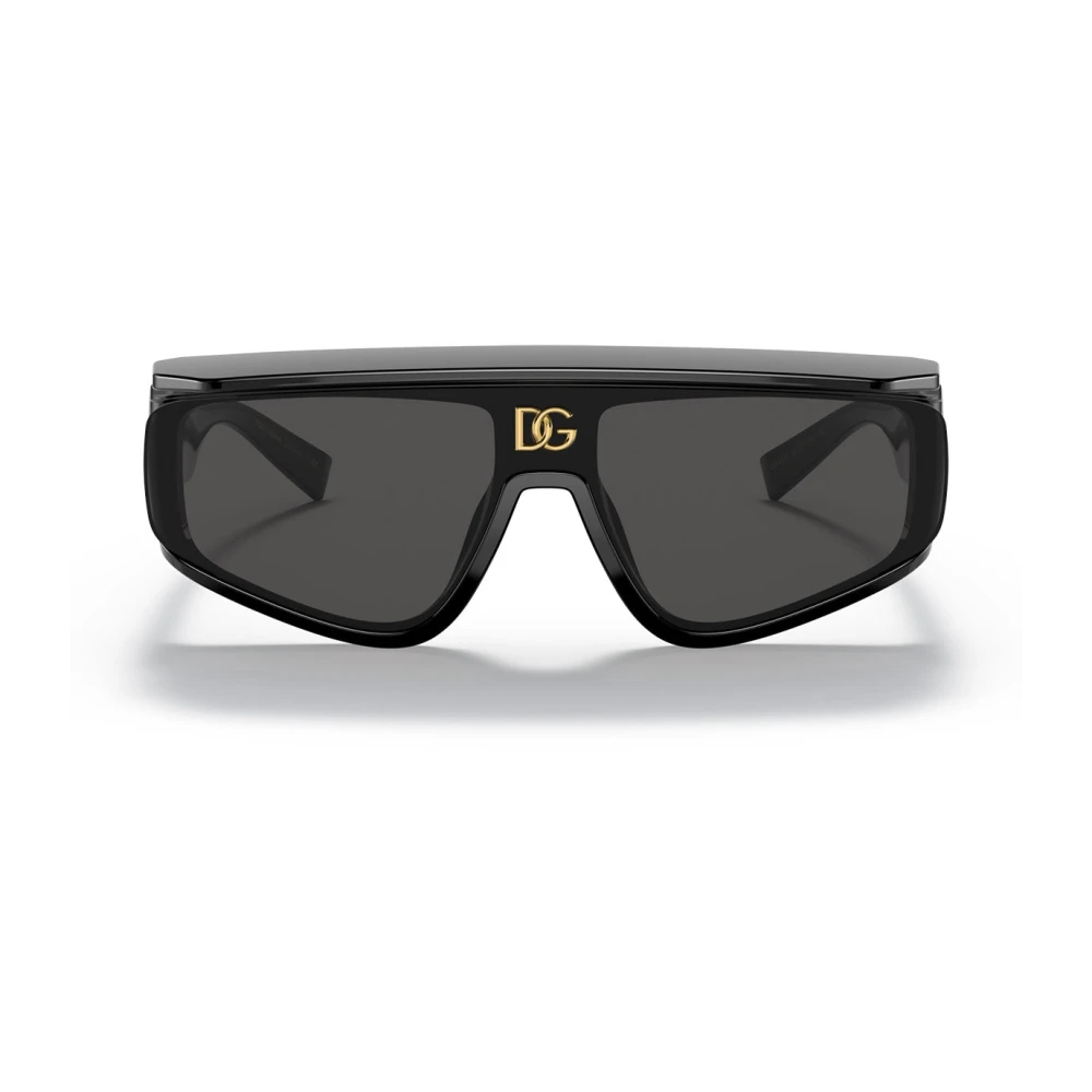 Dolce & Gabbana Unisex Black Rectangle Sunglasses