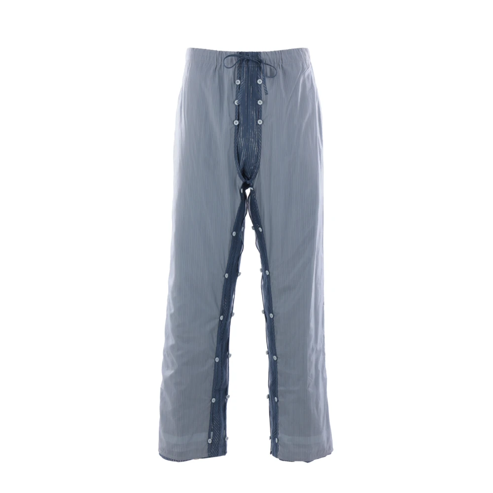 Craig Green Dubbele laag katoen nylon broek Blue Heren