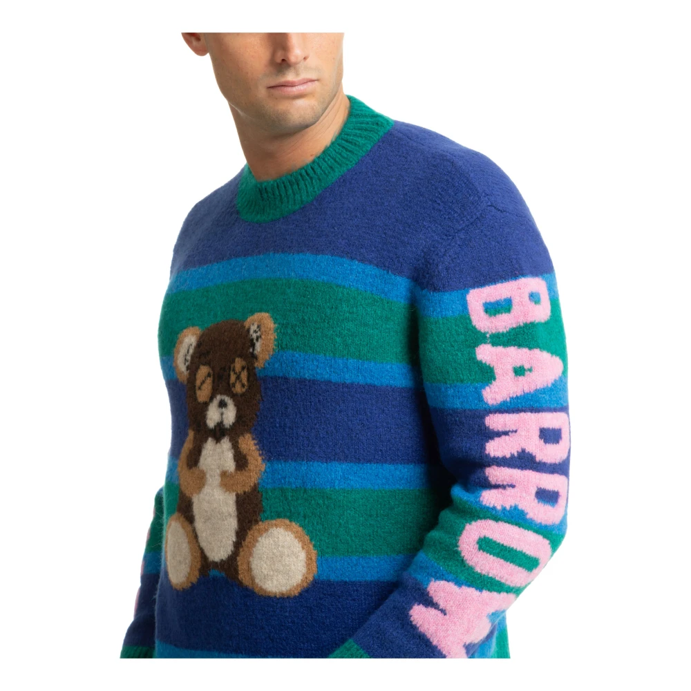 Barrow Gestreepte Multicolor Sweater met Logo Borduursels Multicolor Heren