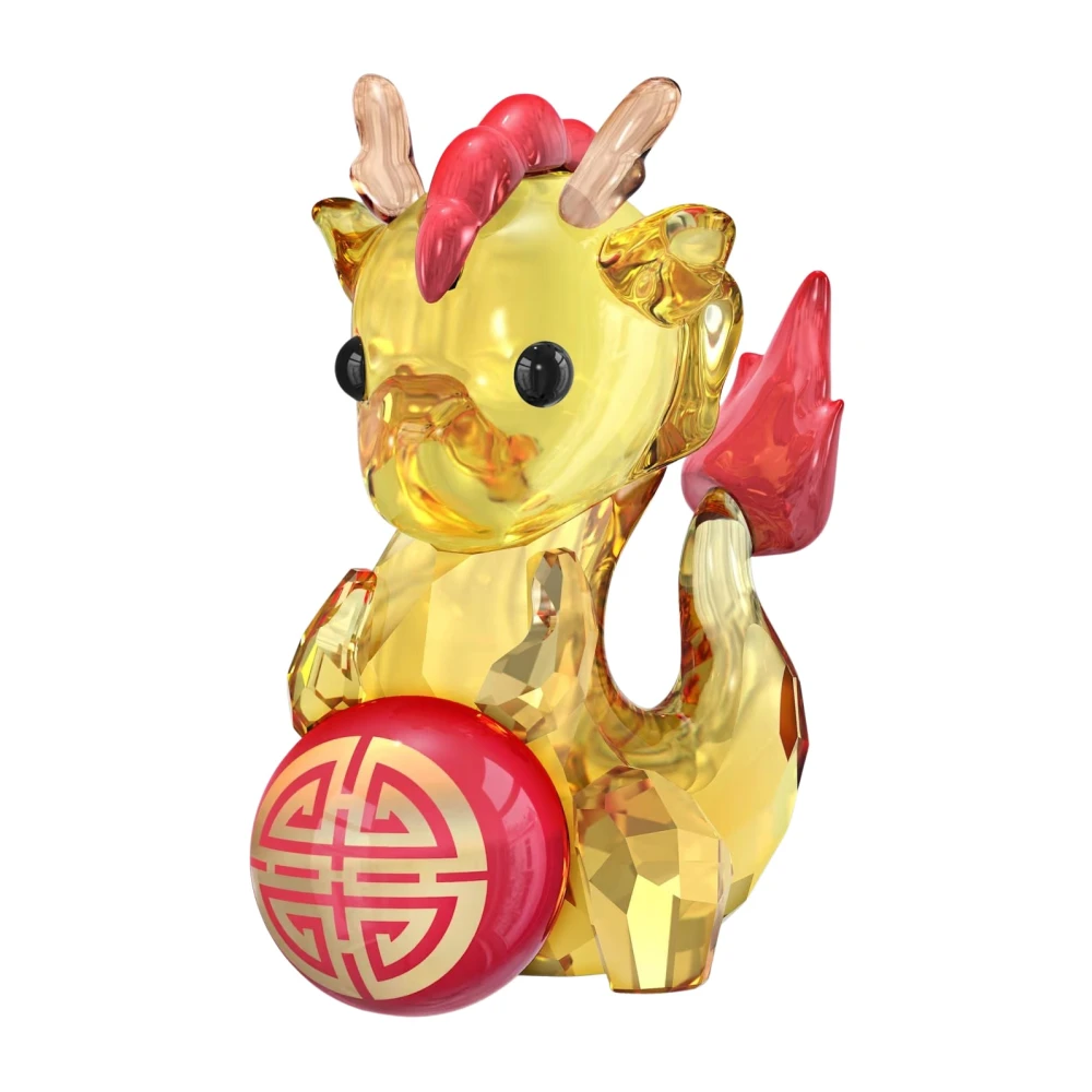 Swarovski Aziatische symbolen Draak figuur Unisex Multicolor 5658406 Yellow Unisex