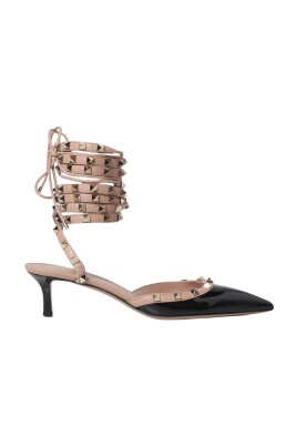 black-rockstud-ankle-wrap-pumps