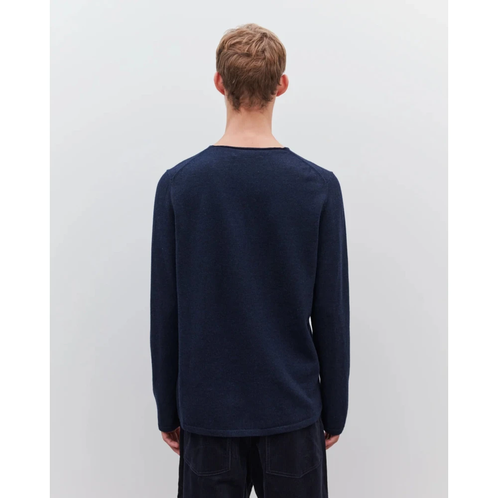 Comme des Garçons Geborduurde Navy Sweatshirt Live Free Blue Heren