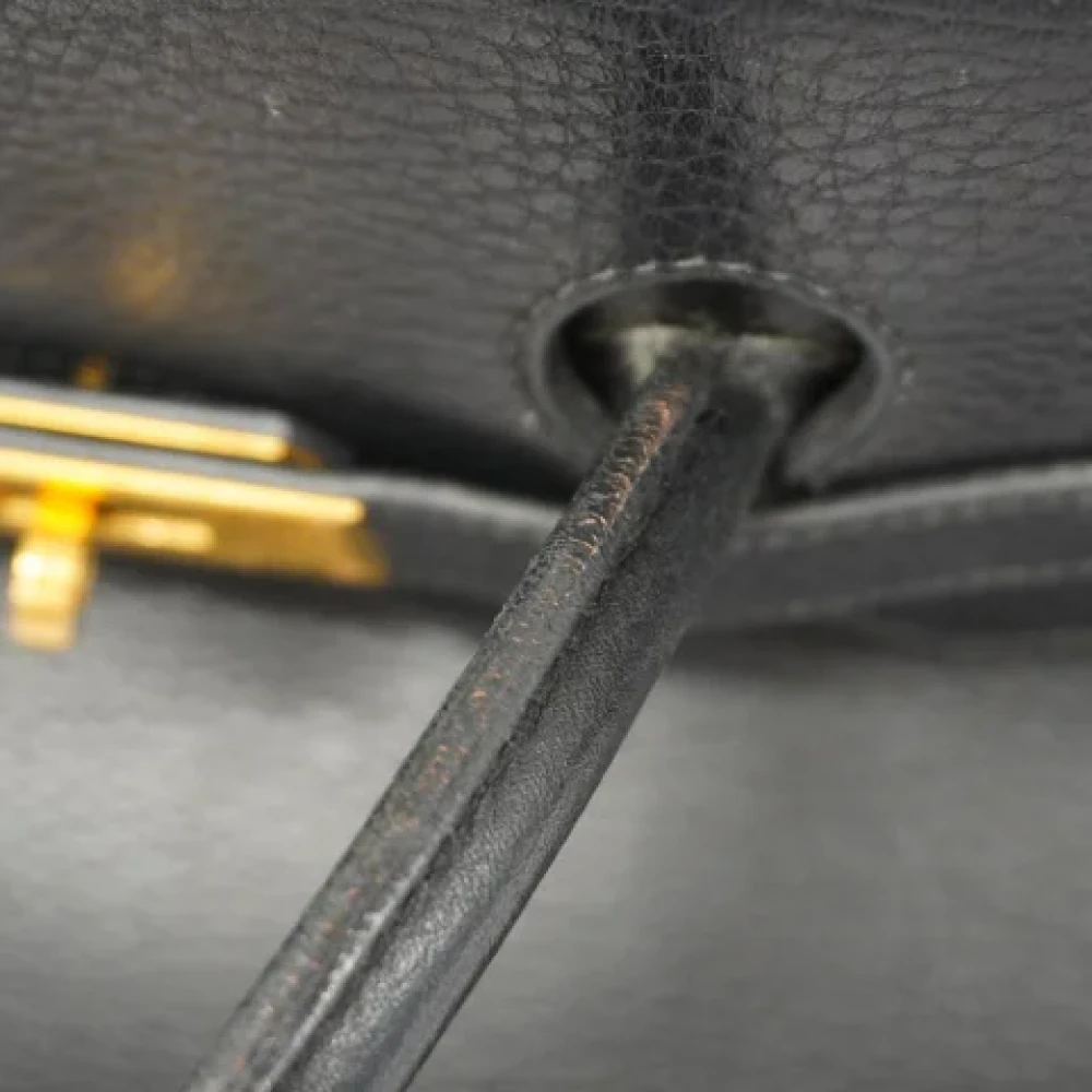 Hermès Vintage Pre-owned Fabric handbags Black Dames