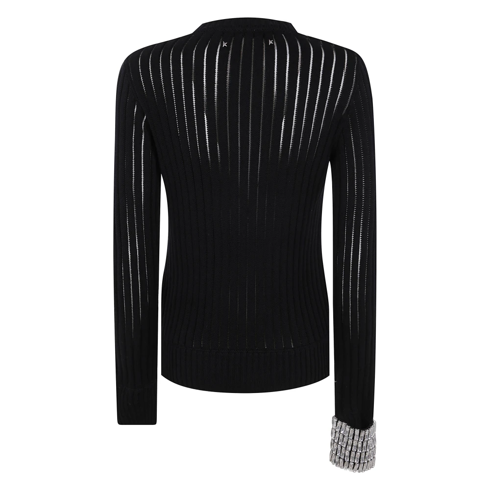 Golden Goose Crewneck Top met Lange Mouwen Black Dames