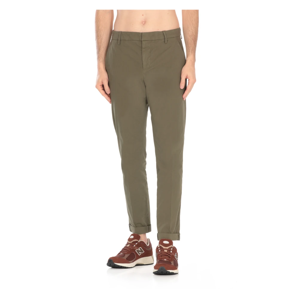 Dondup Groene Katoenen Broek met Zakken Green Heren