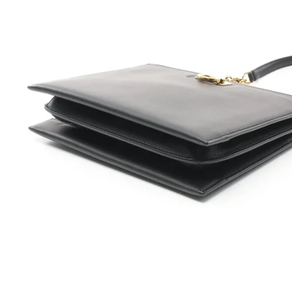 Salvatore Ferragamo Pre-owned Leather shoulder-bags Black Dames