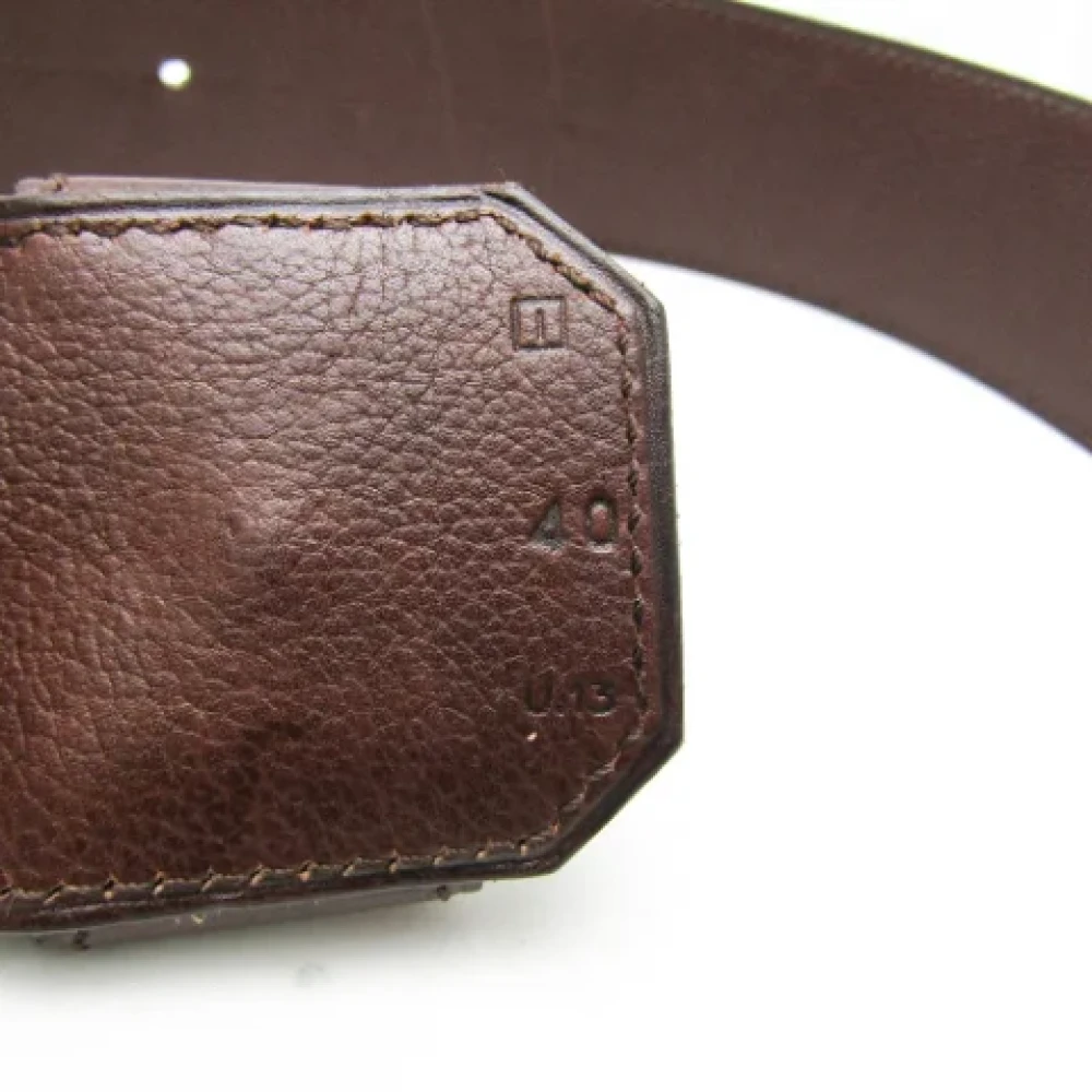Hermès Vintage Pre-owned Leather belts Brown Heren