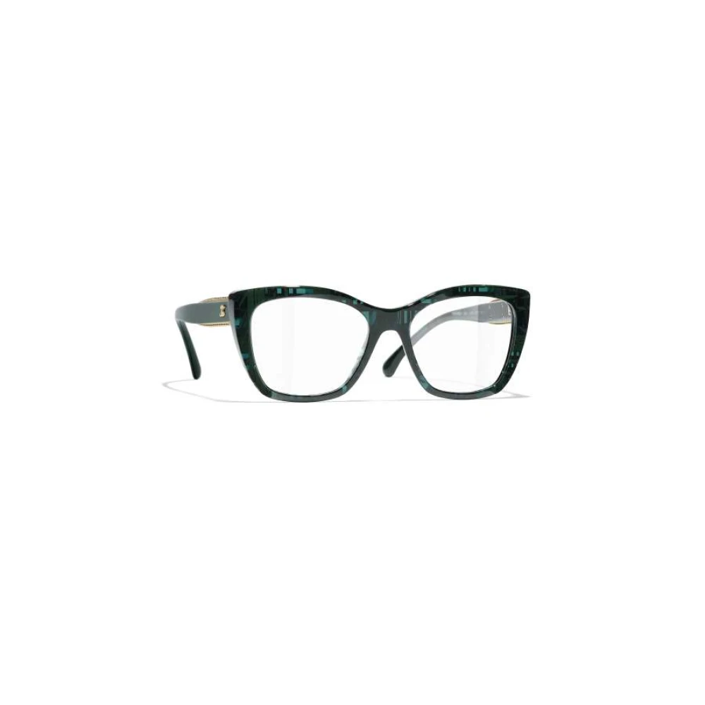 Chanel Women's Green Glasses, 52 Mm, Optical Frame