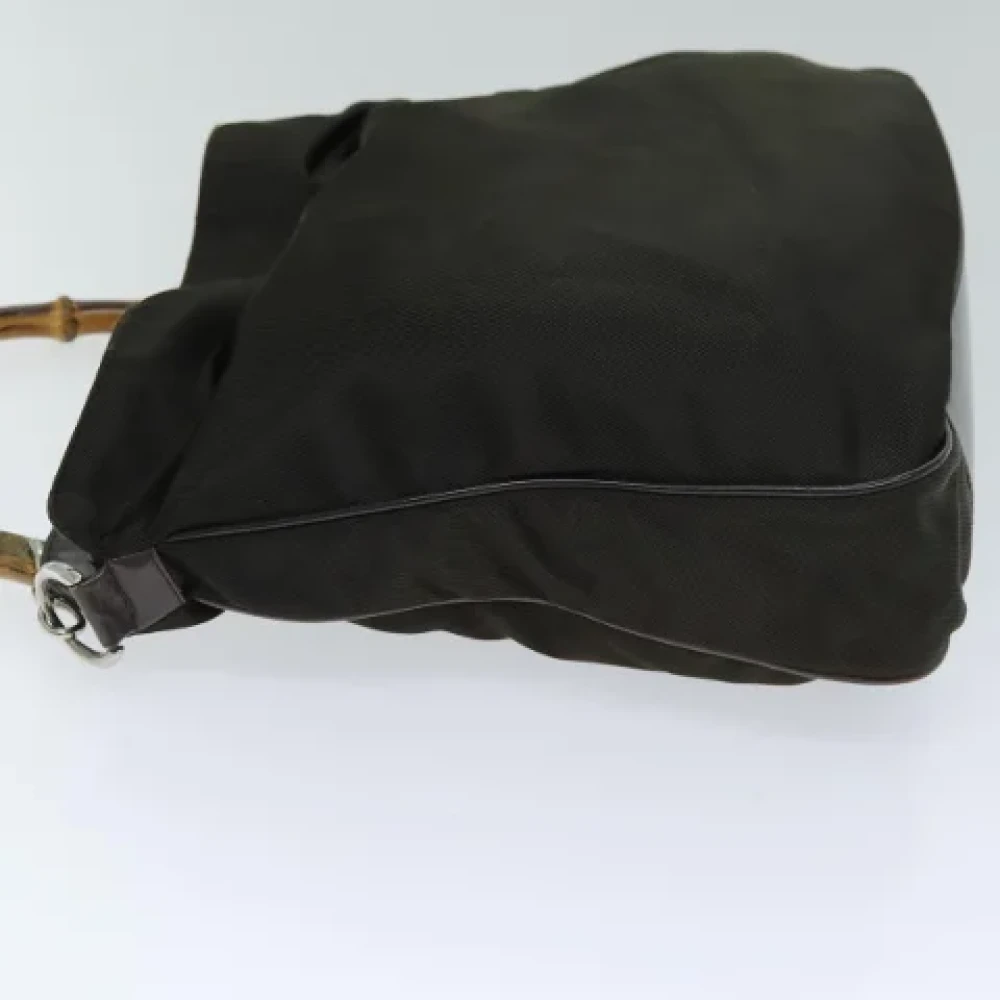 Gucci Vintage Pre-owned Nylon gucci-bags Brown Dames