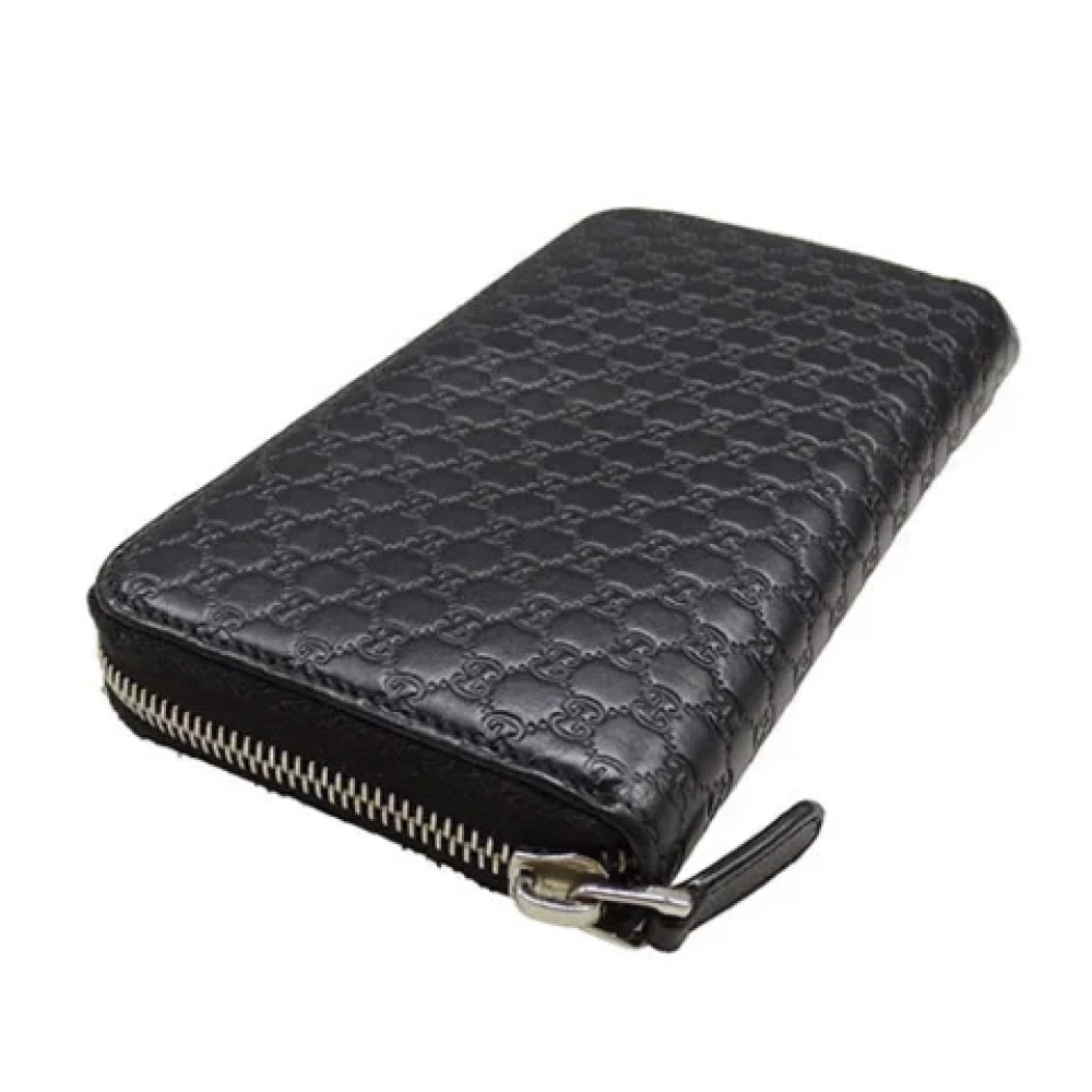 Gucci Vintage Pre-owned Leather wallets Blue Dames