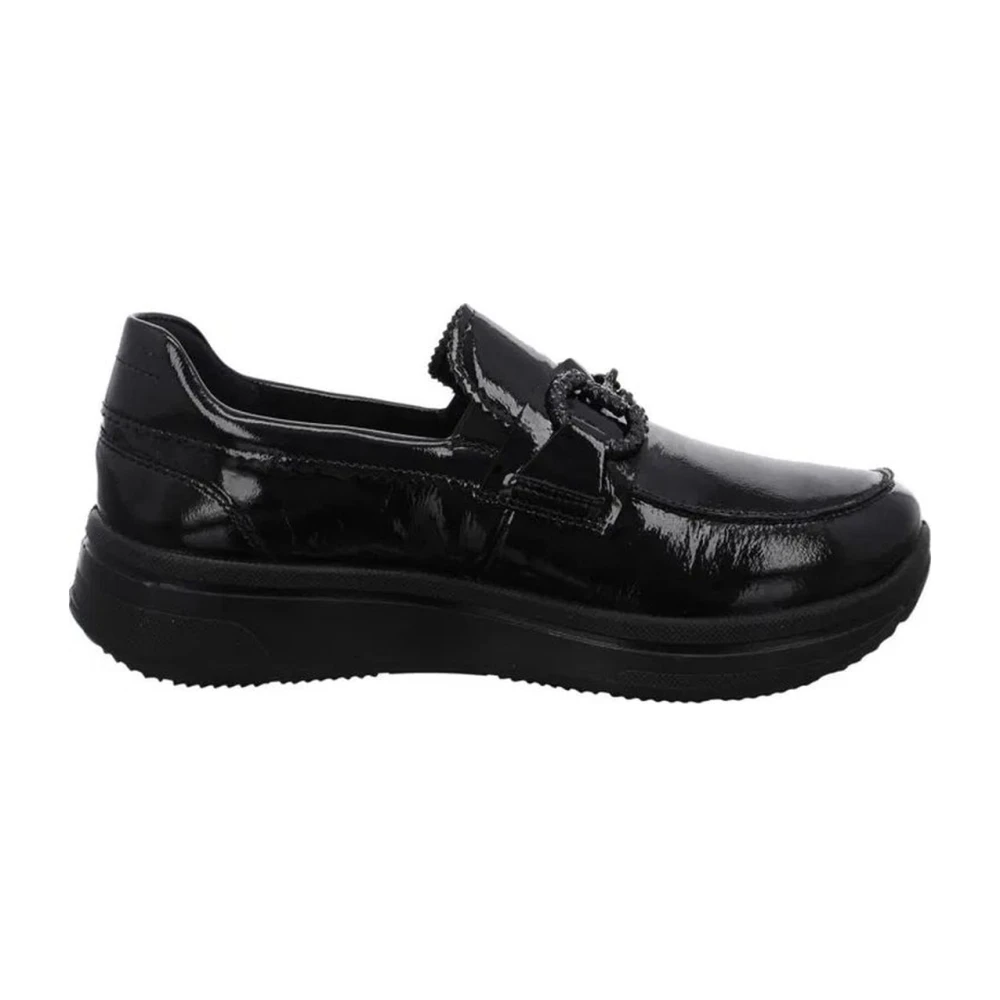 Ara Women's Black Loafers, 7 Uk, Loafers For
