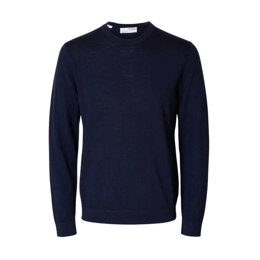 Selected Homme Lange mouw trui voor mannen Blue Heren