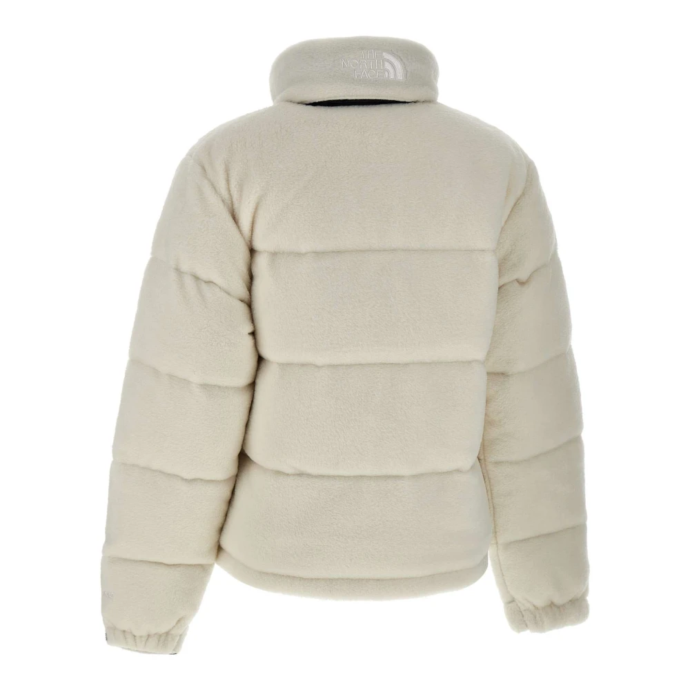 The North Face Witte Fleece Nuptse Jas White Dames